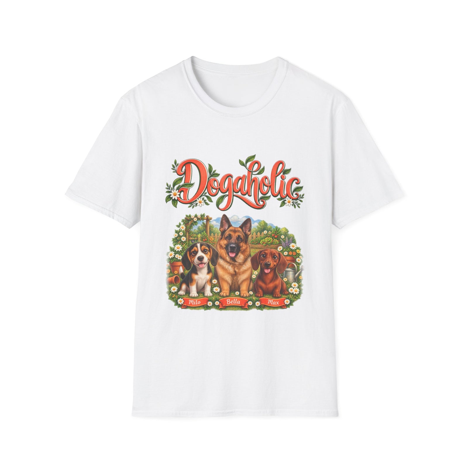 Personalized Graphic Tee – Dogaholic Garden – Foto 13