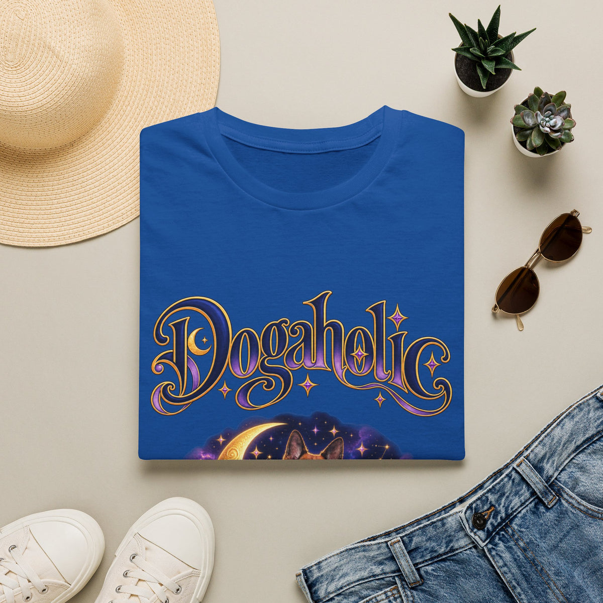 Personalized Graphic Tee – Dogaholic Celestial Dogs – Foto 8