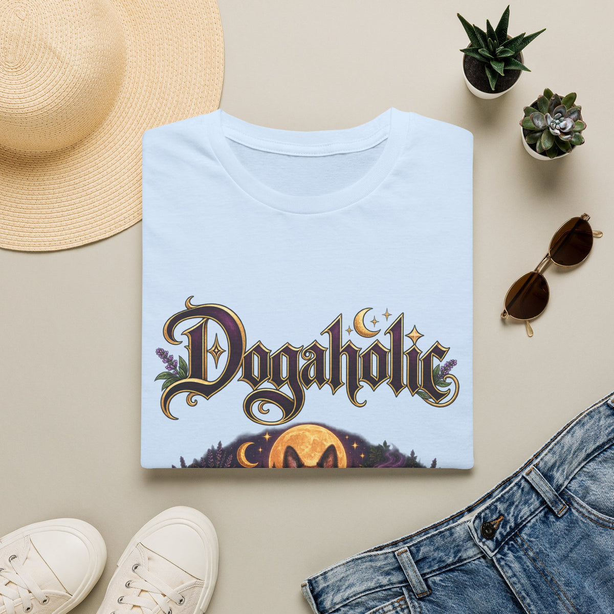 Personalized Graphic Tee – Witchy Dogaholic – photo 2