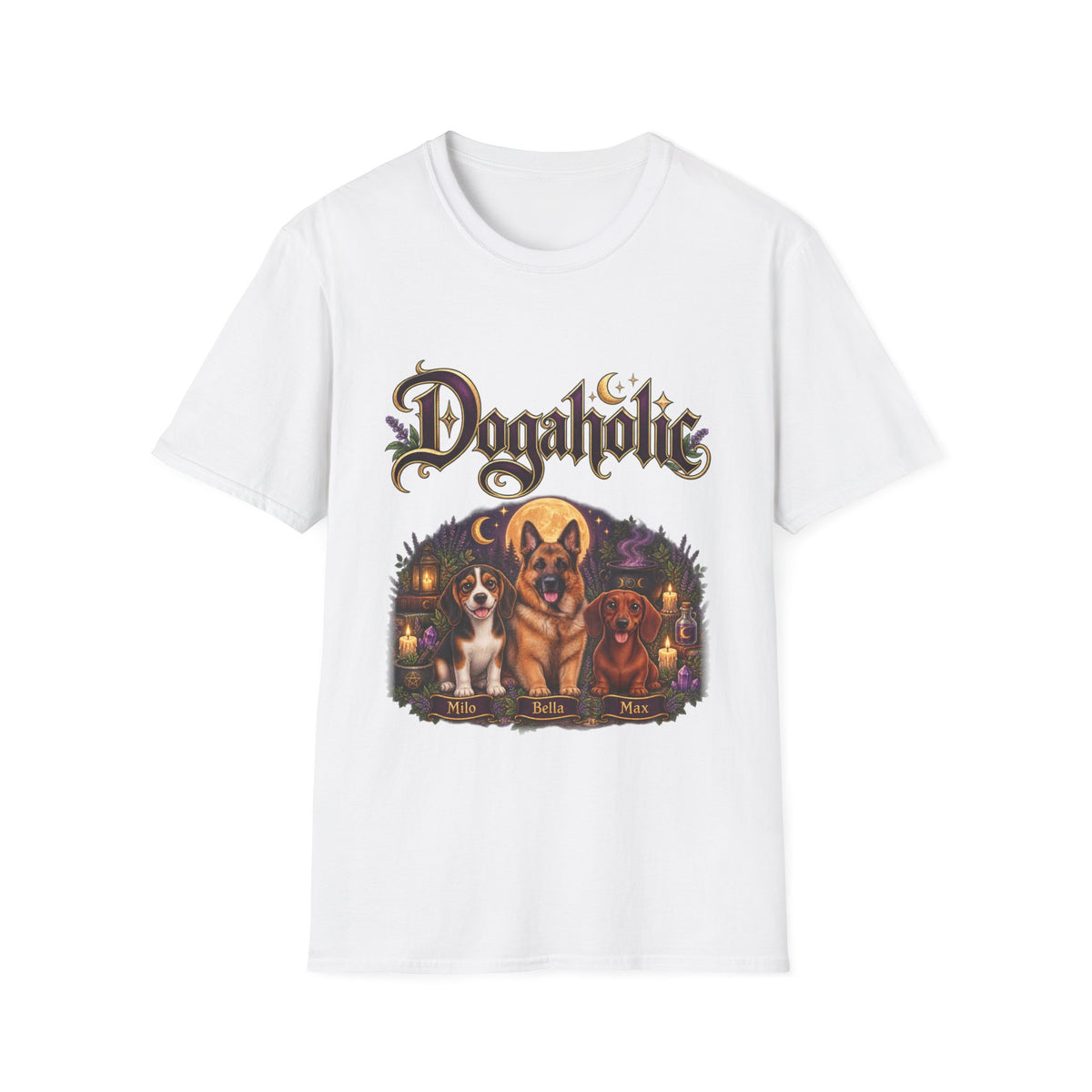 Personalized Graphic Tee – Witchy Dogaholic – photo 13