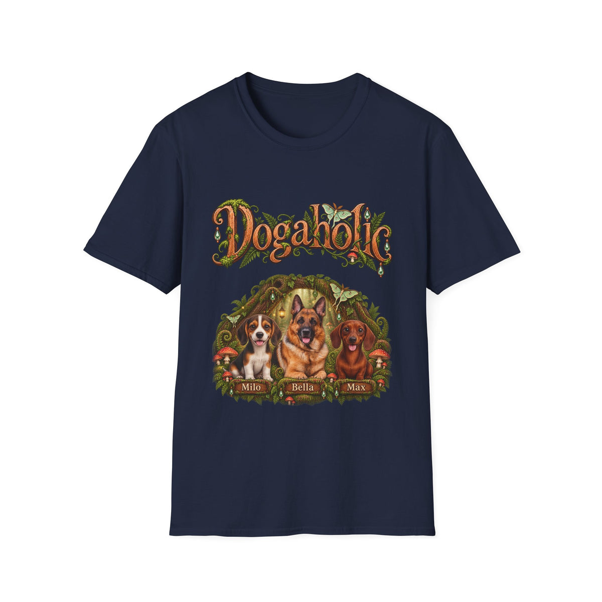 Personalized Graphic Tee – Dogaholic Enchanted Forest – Foto 4