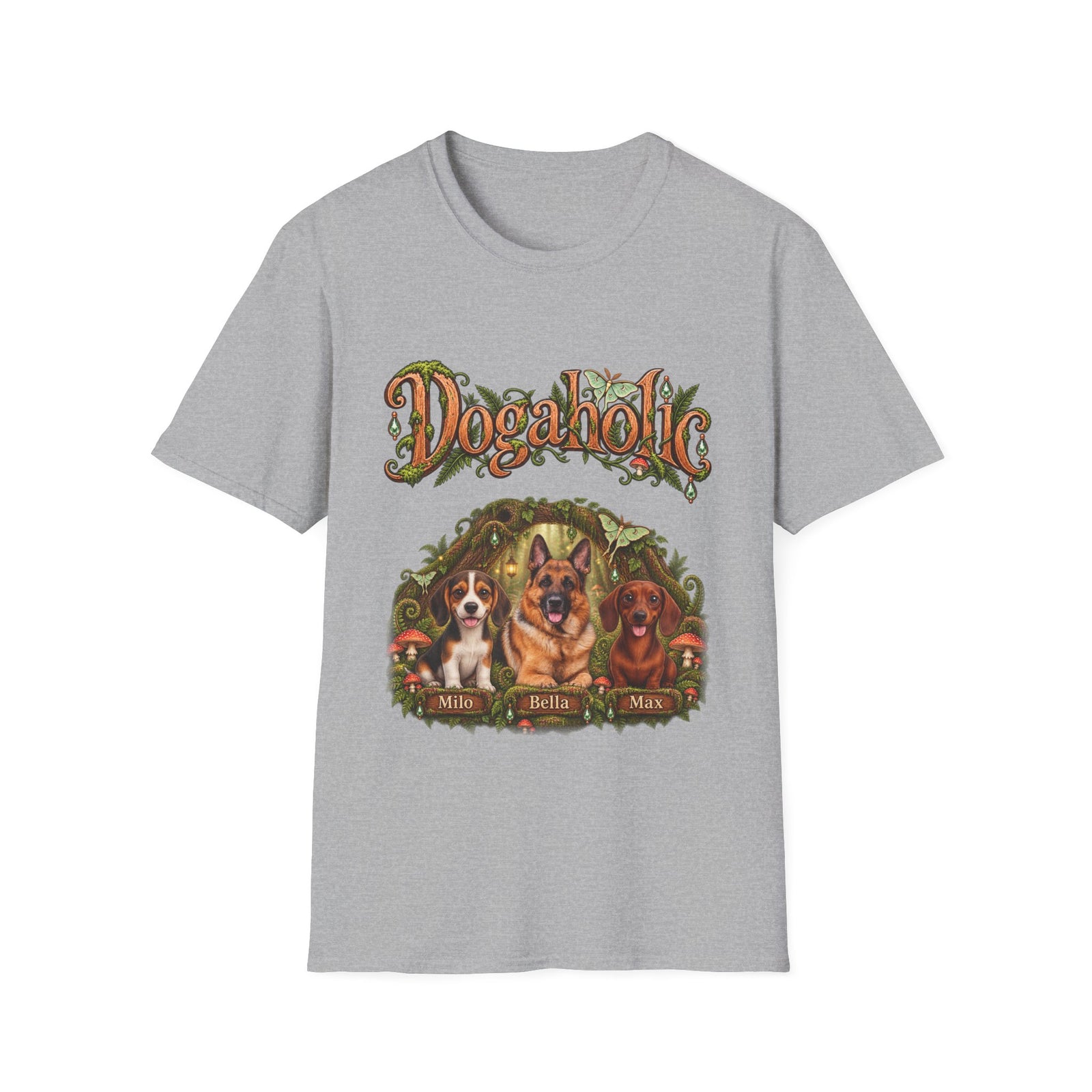 Personalized Graphic Tee – Dogaholic Enchanted Forest – Foto 10