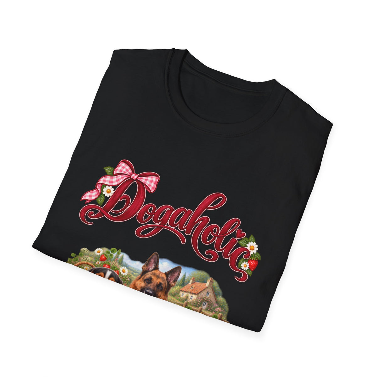 Personalized Graphic Tee – Dogaholic Strawberry Picnic – Foto 18