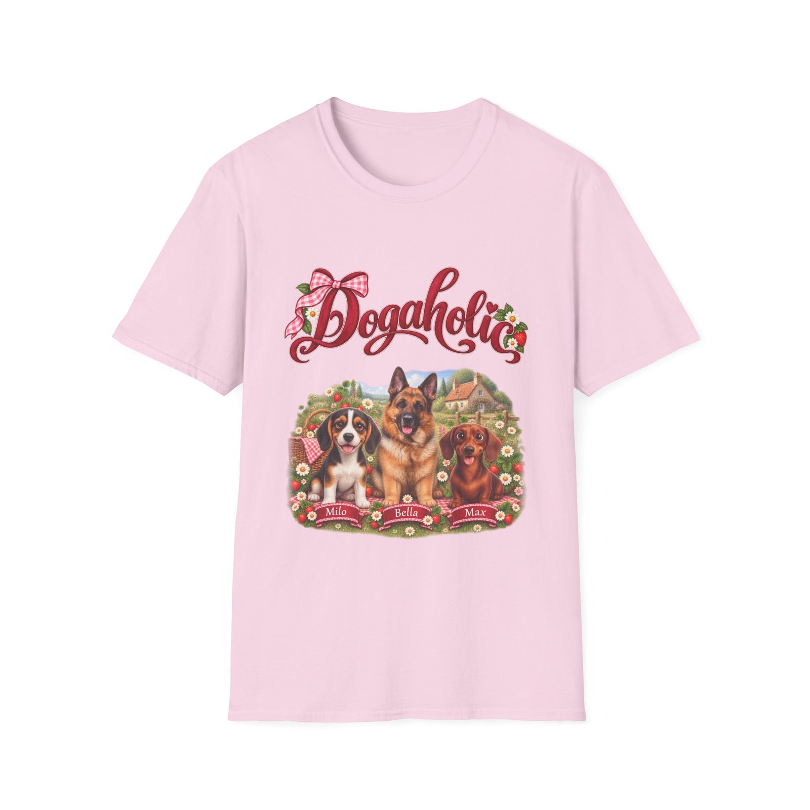 Personalized Graphic Tee – Dogaholic Strawberry Picnic – Foto 19