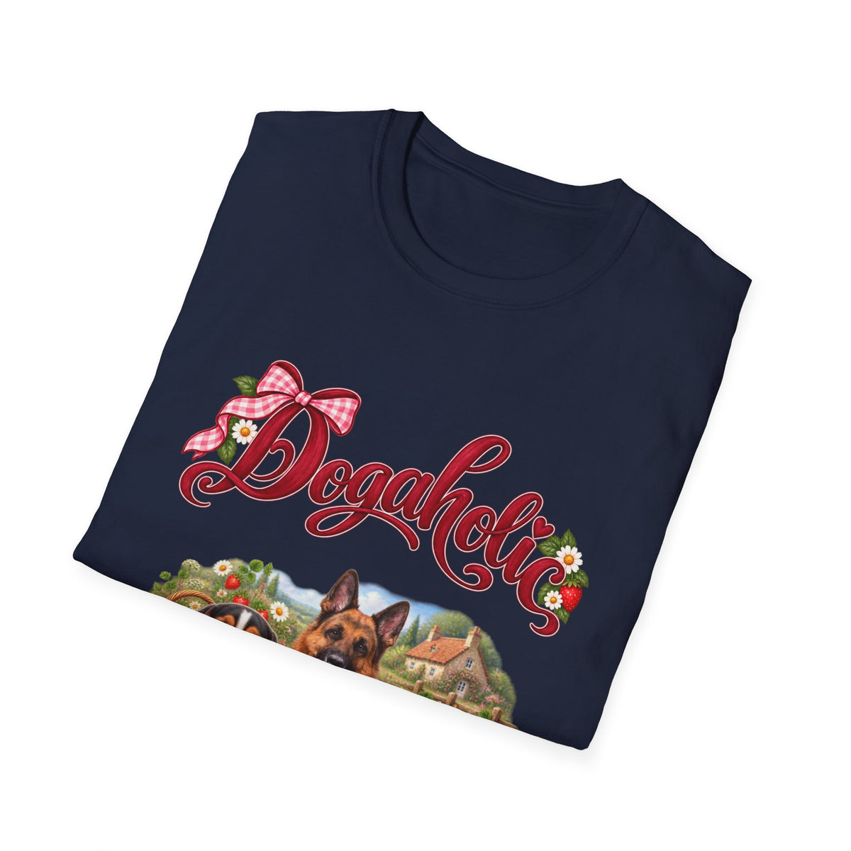 Personalized Graphic Tee – Dogaholic Strawberry Picnic – Foto 6