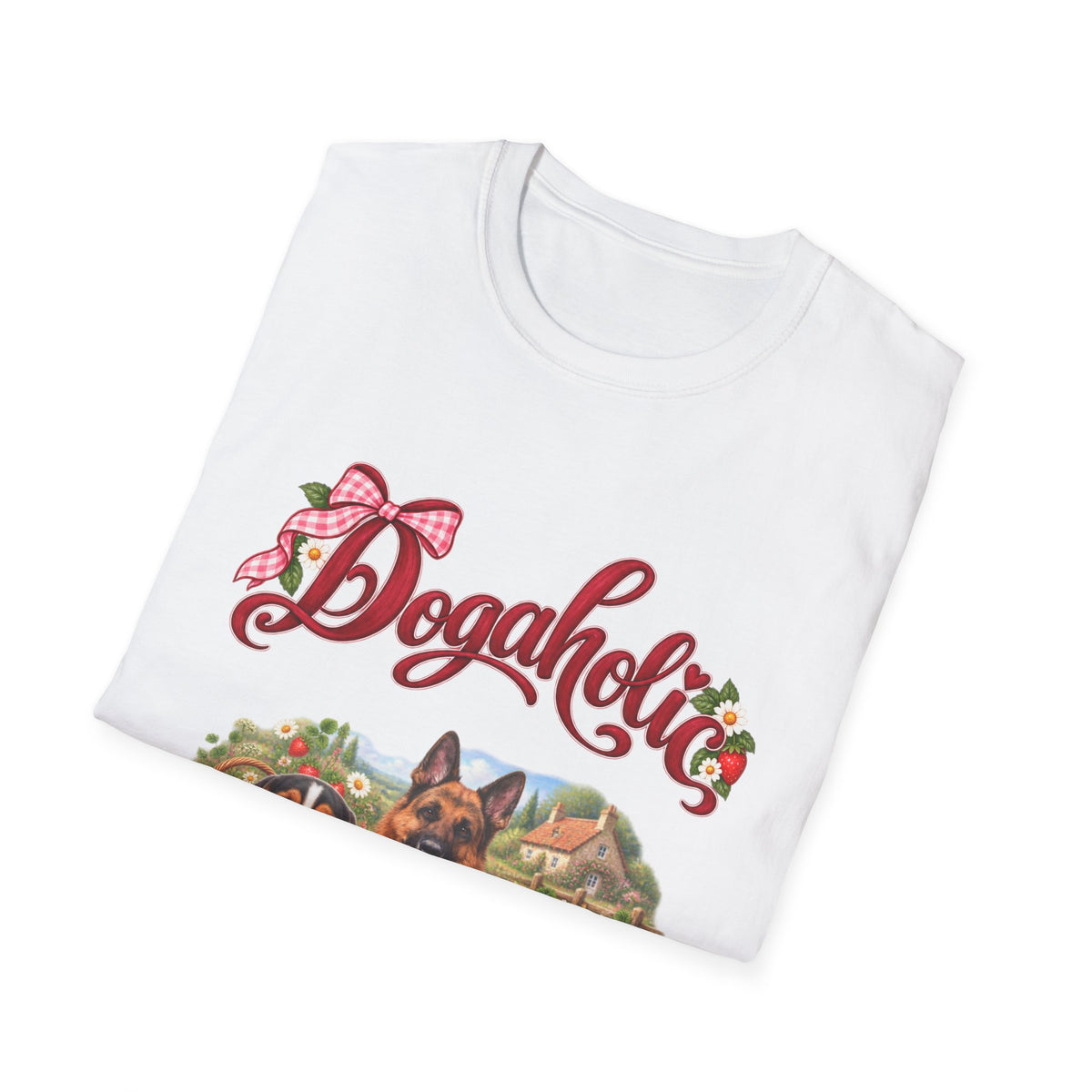 Personalized Graphic Tee – Dogaholic Strawberry Picnic – Foto 15