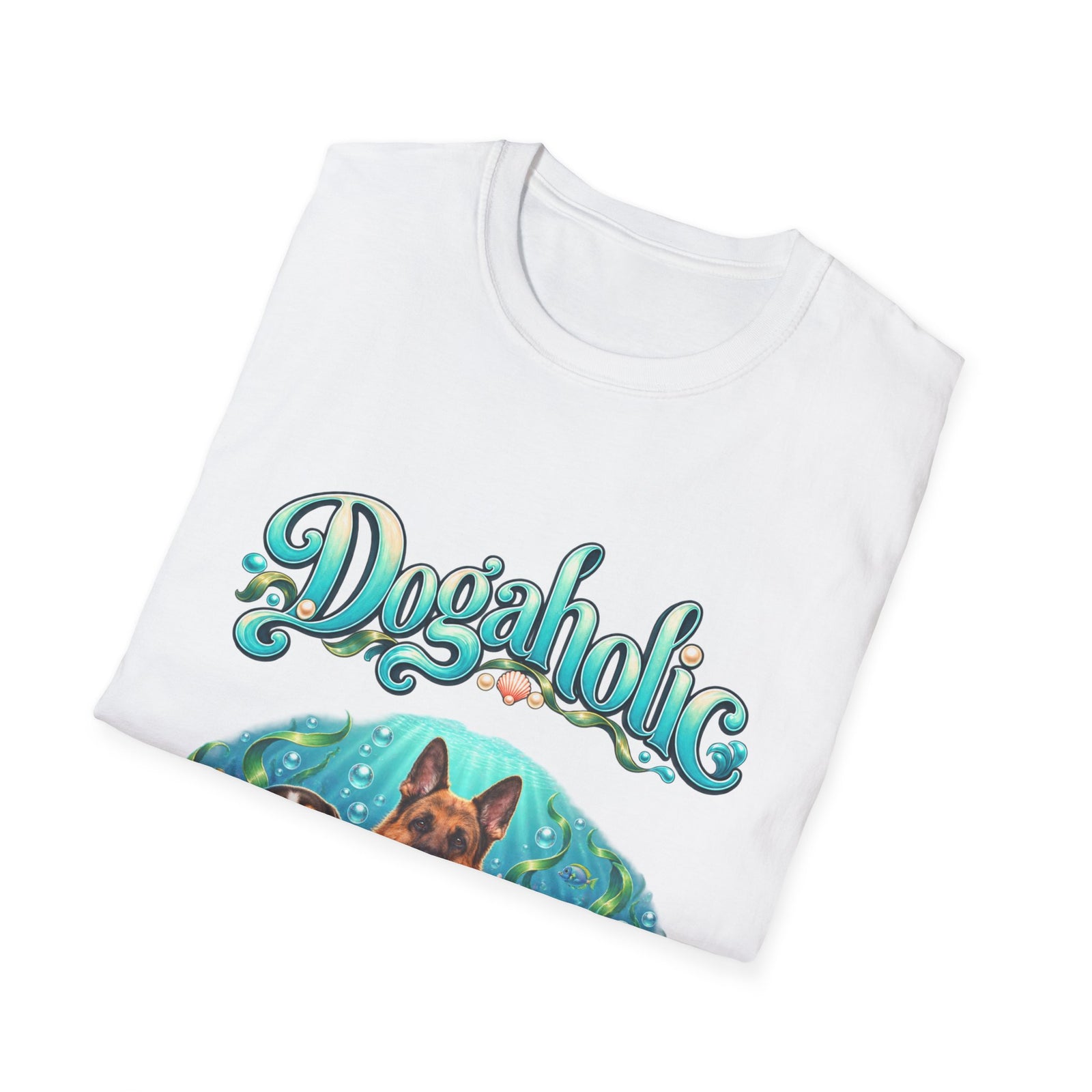Personalized Graphic Tee – Dogaholic Mermaid Dogs – photo 15