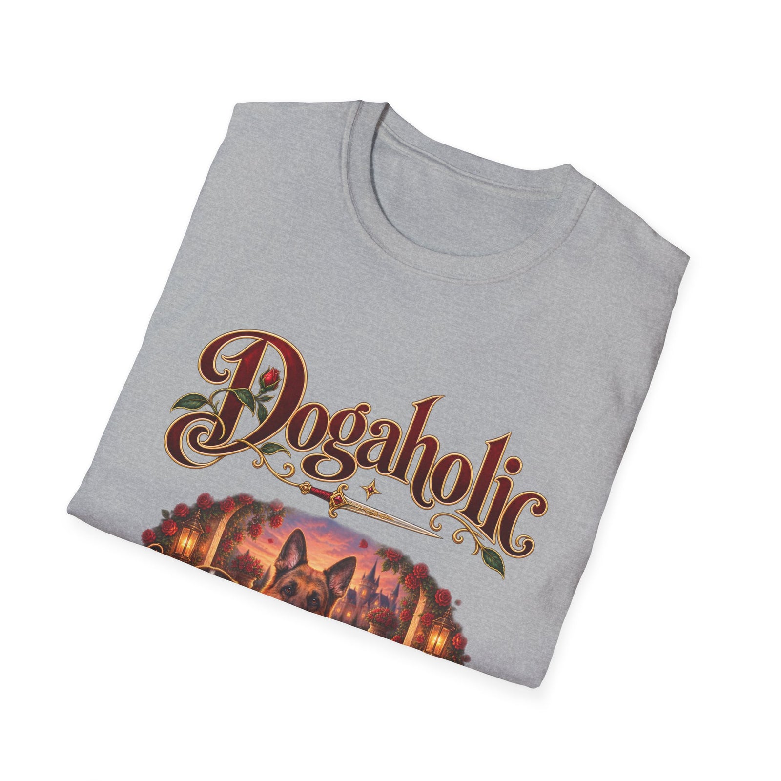Personalized Graphic Tee – Dogaholic Rose Fantasy – photo 12