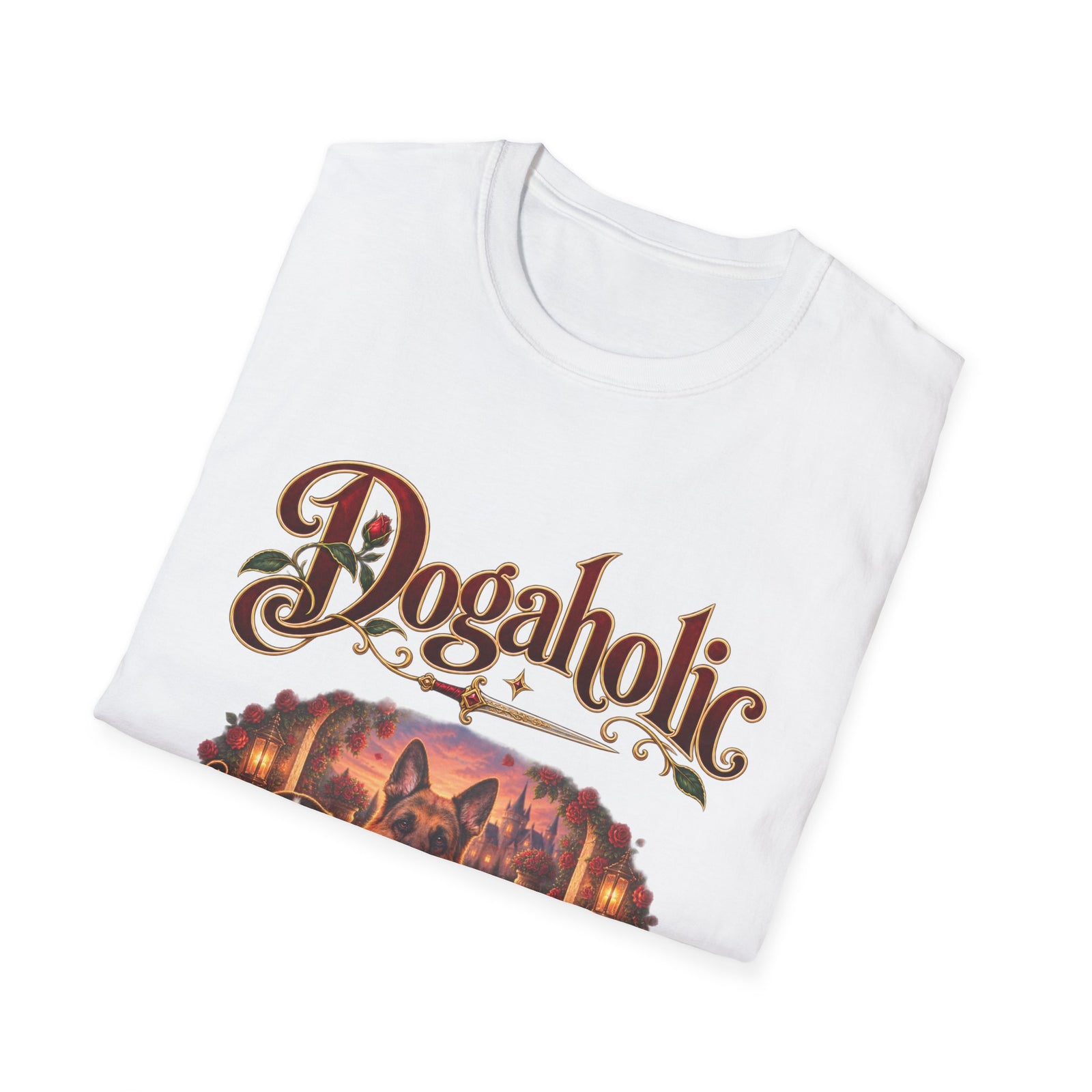 Personalized Graphic Tee – Dogaholic Rose Fantasy – photo 15