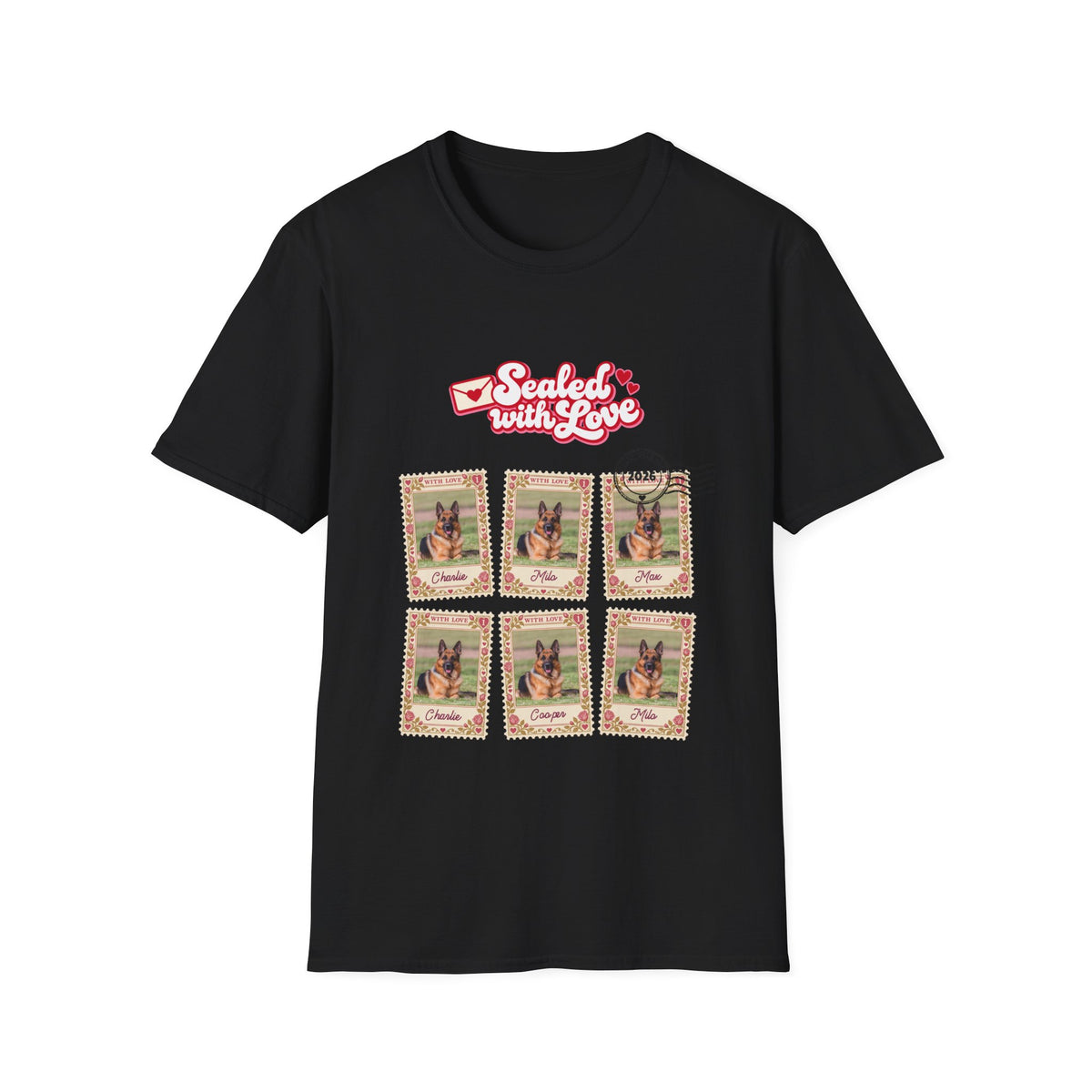 Personalized Graphic Tee – Sealed with Love Stamps – photo 16