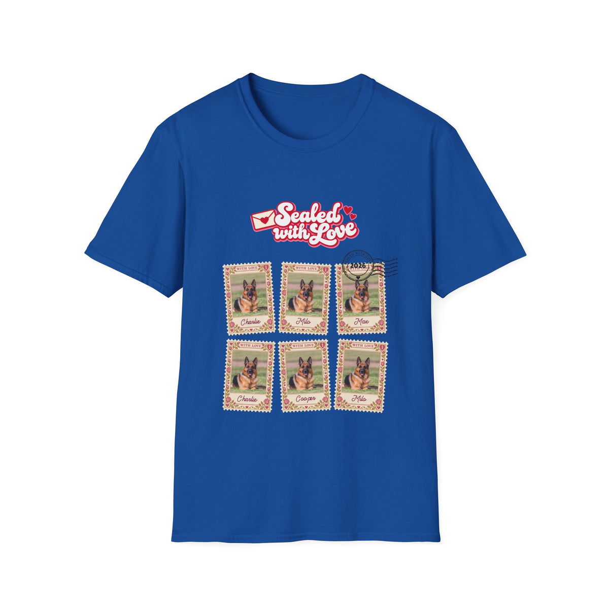 Personalized Graphic Tee – Sealed with Love Stamps – photo 7